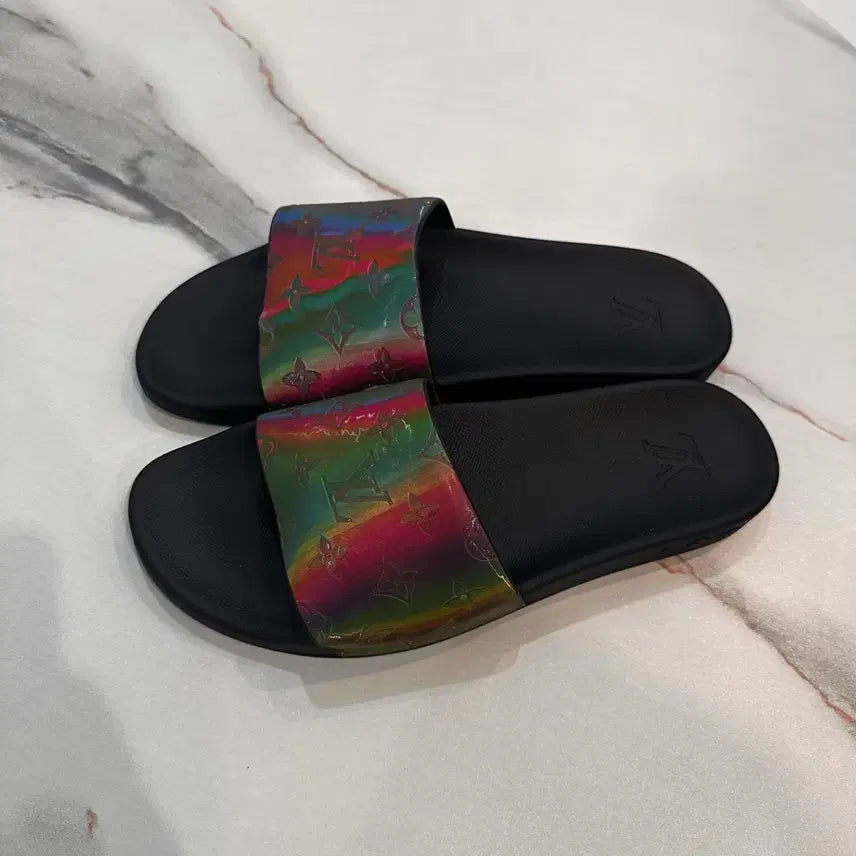 [BUNJANG] Louis Vuitton Monogram Prism Slippers Size 10 / 루이비통 모노그램 프리즘 슬리퍼