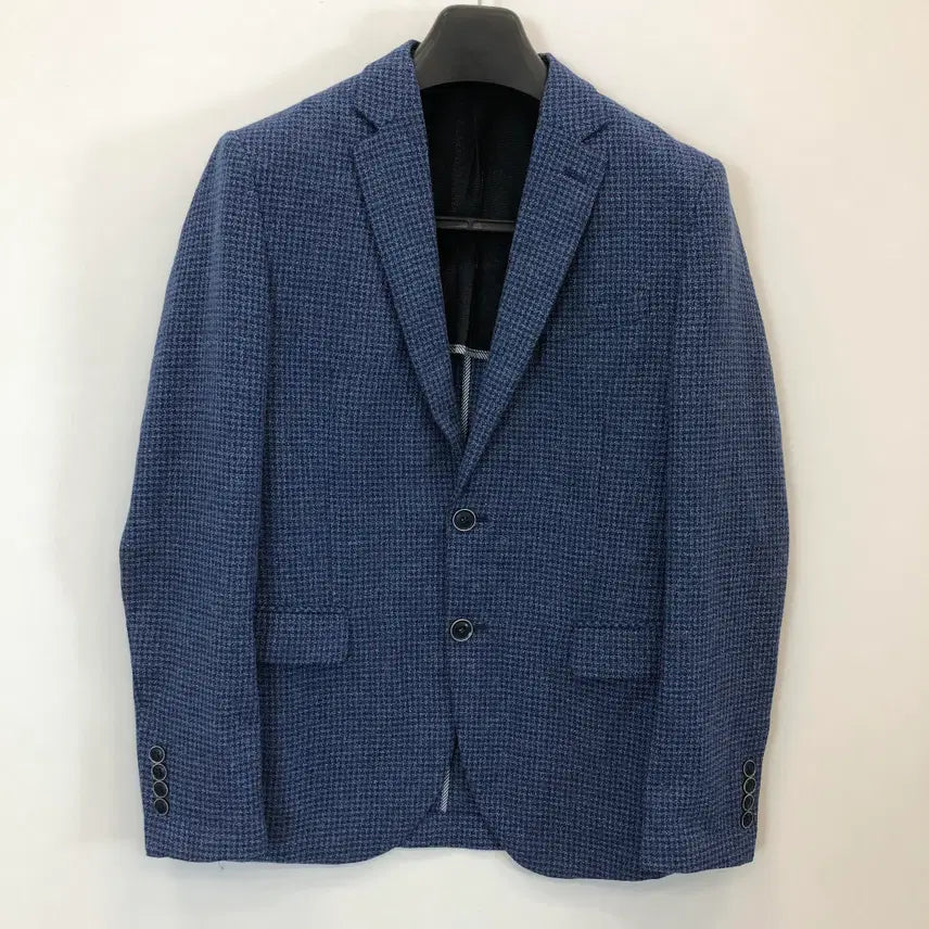 [BUNJANG] Jigge Linen Blend Blue Jacket / 지이크 린넨혼방 블루자켓 95
