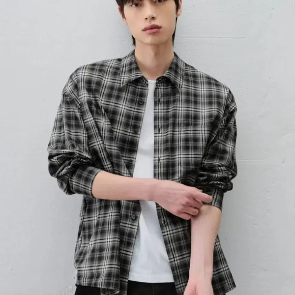 [BUNJANG] Drawfit Gautier Checkered Shirt L / 드로우핏 고티에 체크 셔츠 L