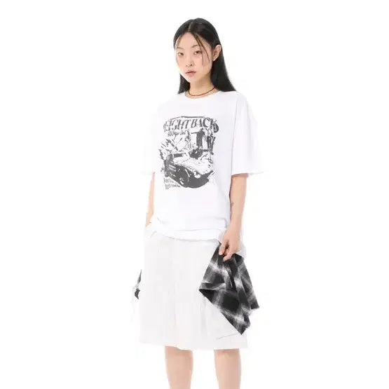 [BUNJANG] Flaborism Short Sleeve T-Shirt White / 플라보리즘 반팔 티셔츠 화이트