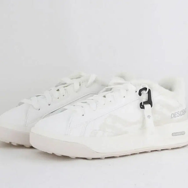 [BUNJANG] Descente White Lined Sneakers / 데상트 스니커즈 화이트털 안감