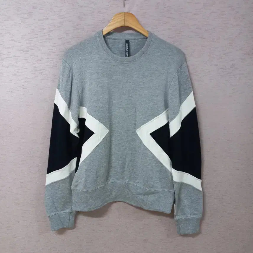 [BUNJANG] Neil Barrett Grey Sweatshirt Men's Spring/Fall / B8-22/닐바렛 그레이 맨투맨 봄가을 남성