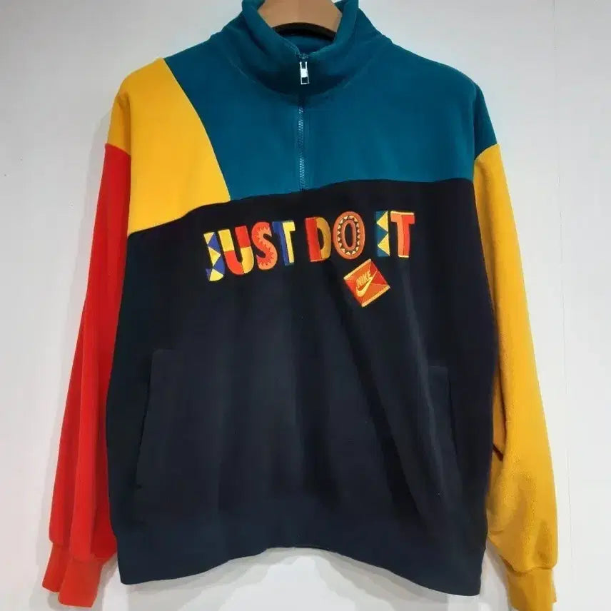 [BUNJANG] Nike Colorblock Half-Zip Sweatshirt / 나이키 컬러블럭 하프집업 맨투맨