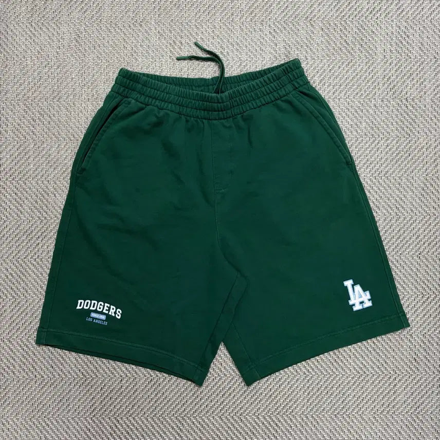 [BUNJANG] MLB LA Dodgers Green Sweat Shorts / (L)MLB LA다저스 반바지 그린