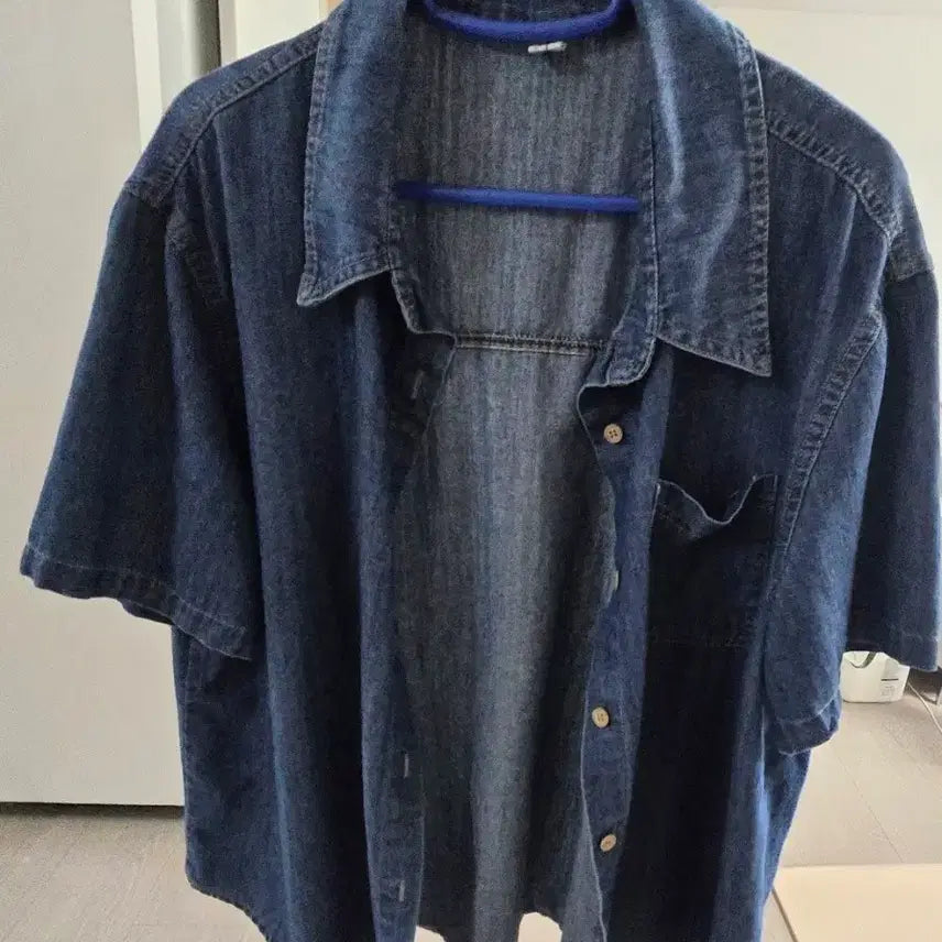 [BUNJANG] Tencel Denim Short Sleeve Shirt / 텐셜 청데님 반팔 셔츠 남방