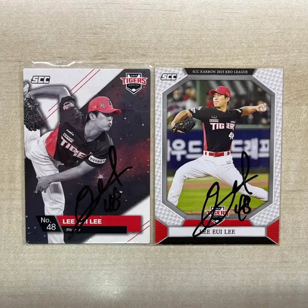 [BUNJANG] Kia Tigers Ui-ri Lee Signed SCC Photocard Bundle / 기아타이거즈 이의리 scc 친필 싸인 포토카드