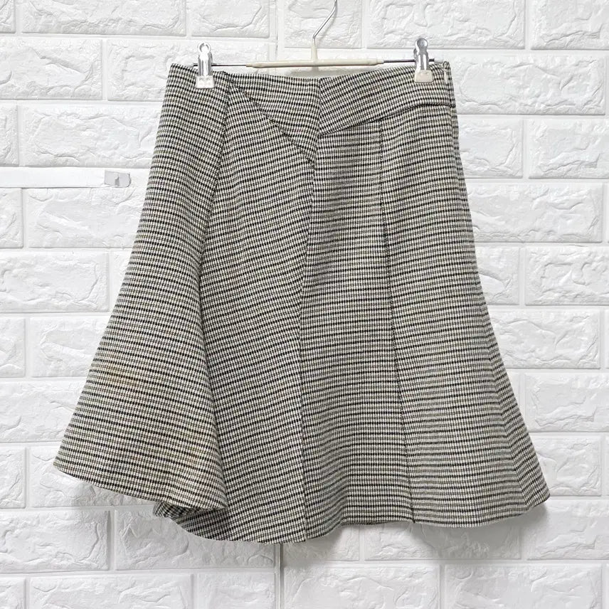 [BUNJANG] SJSJ Check Mini Skirt 26-inch / 26인치 한섬 SJSJ 체크 미니스커트 E722