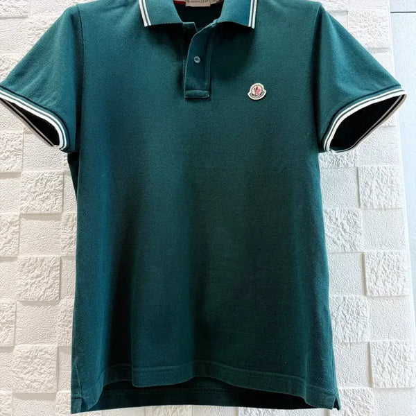 [BUNJANG] Moncler Green Polo Shirt Size S / 특가!! <정품> 몽클레어 그린 카라티 S