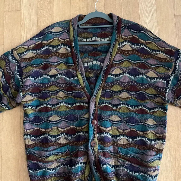 [BUNJANG] Vintage Pattern Knit Cardigan / 빈티지 가디건