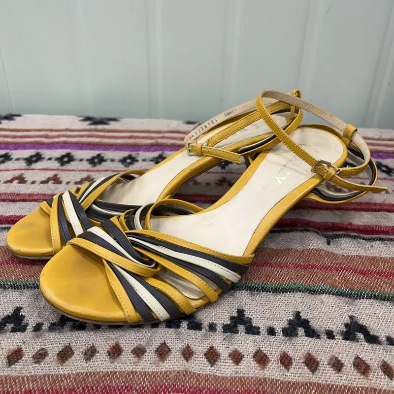 [BUNJANG] Bally Strappy Heeled Sandals EU38.5 / 발리 스트랩 힐 샌들 EU38.5 X03390