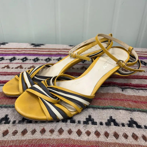 [BUNJANG] Bally Strappy Heeled Sandals EU38.5 / 발리 스트랩 힐 샌들 EU38.5 X03390