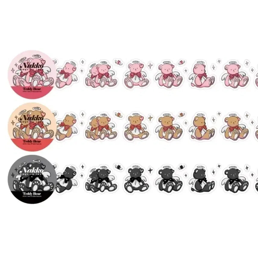 [BUNJANG] Nako Teddy Bear Kiss Cut Set / [나코] 테디베어 키스컷 3종 소분
