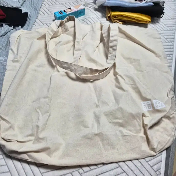 [BUNJANG] Uniqlo Eco Bag Beige / 유니클로 에코백 베이지(59-42)