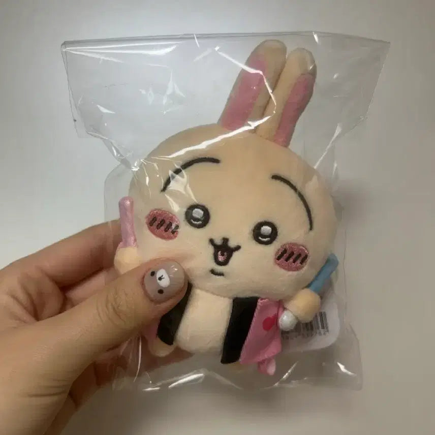[BUNJANG] Cheekawa Usagi Cheer Mascot Plush Keychain / 먼작귀 치이카와 우사기 응원 마스코트 인형 키링