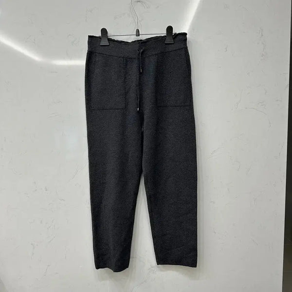 [BUNJANG] She's Miss Wool Blend Knit Jogger Pants Charcoal Grey / 쉬즈미스 울 혼방 니트 조거 팬츠 차콜 그레이 66