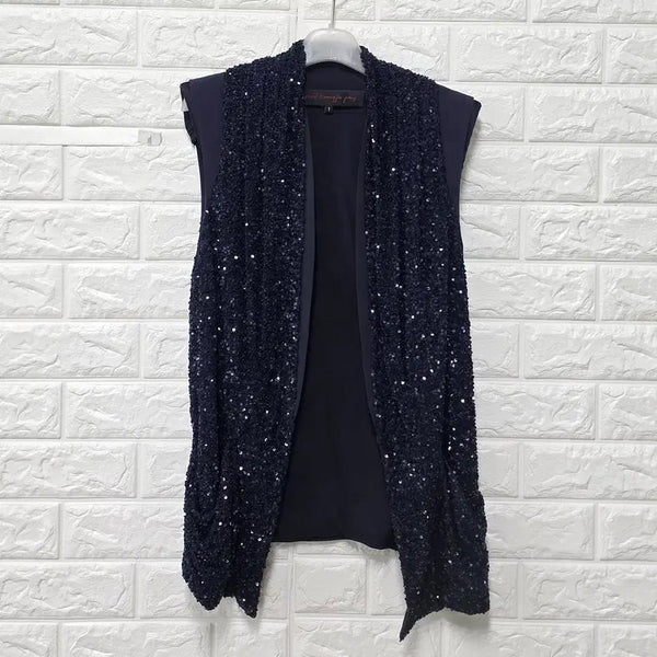 [BUNJANG] The Handsome Objet Vest Navy / S 한섬 오브제 네이비 조끼 베스트 E728