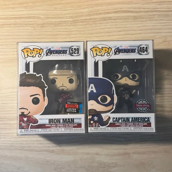 [BUNJANG] Funko Pop Avengers: Endgame Iron Man Captain America Figure / 펀코팝 어벤져스 엔드게임 아이언맨 캡틴 아메리카 피규어 펀코