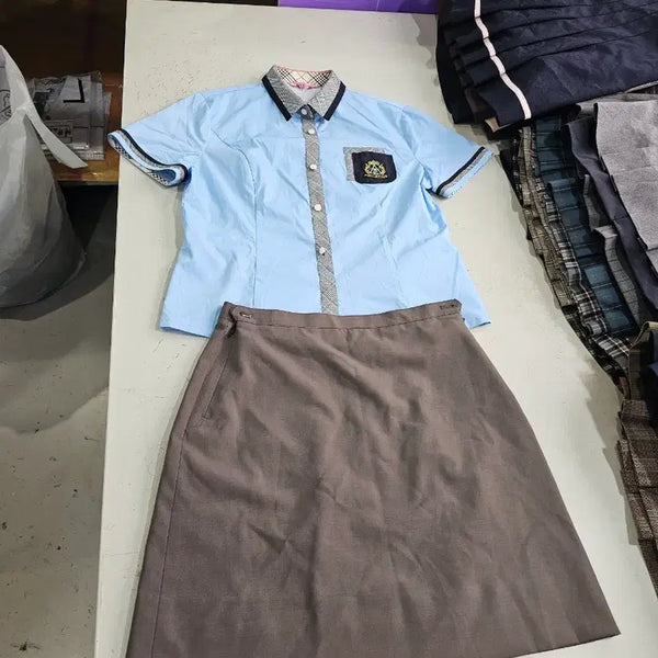 [BUNJANG] Used Women's Uniform Short Sleeve Set Size 105/74 / 중고여성 교복 반팔세트 사이즈 105/74