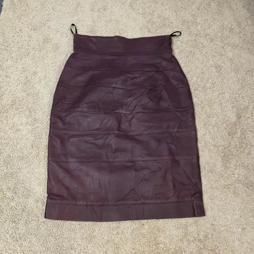 [BUNJANG] Italian Genuine Leather Skirt EU40 / 이탈리아 천연가죽 스커트 EU40
