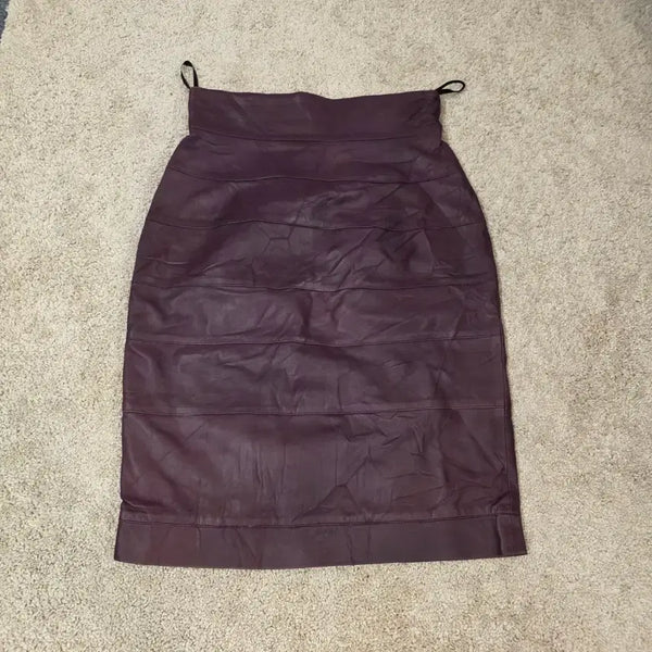 [BUNJANG] Italian Genuine Leather Skirt EU40 / 이탈리아 천연가죽 스커트 EU40