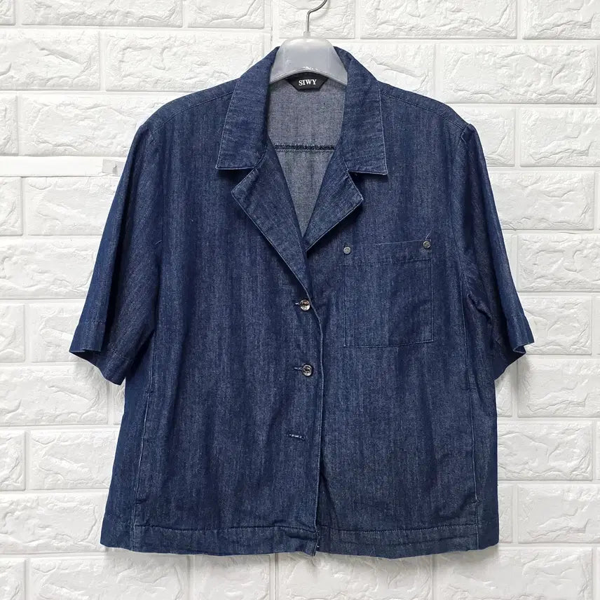[BUNJANG] SIWY Denim Blouse - Blue Shirt / M 씨위 SIWY 데님 블라우스 청셔츠 E730