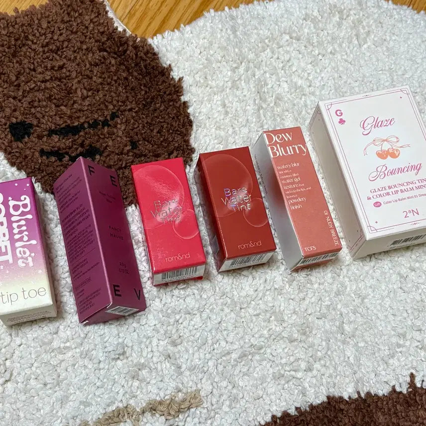[BUNJANG] TipToe, Peripera, Rom&nd, Tocoolforschool, TooAn Tint Set / [미개봉 새상품] 4000원부터 6500원까지 - 웜톤 쿨톤 틴트 6종