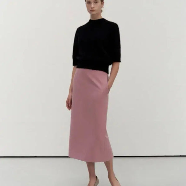 [BUNJANG] SIE Line High-Rise Skirt Blush Pink / SIE 시에 라인 하이라이즈 스커트 블러쉬핑크