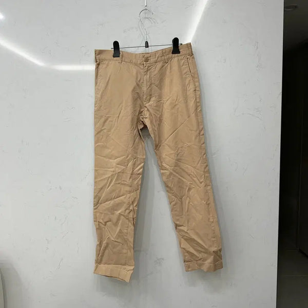 [BUNJANG] Lacoste Slim Fit Chino Pants Beige 76/30 / 라코스테 슬림 핏 치노 팬츠 면바지 베이지 76/30