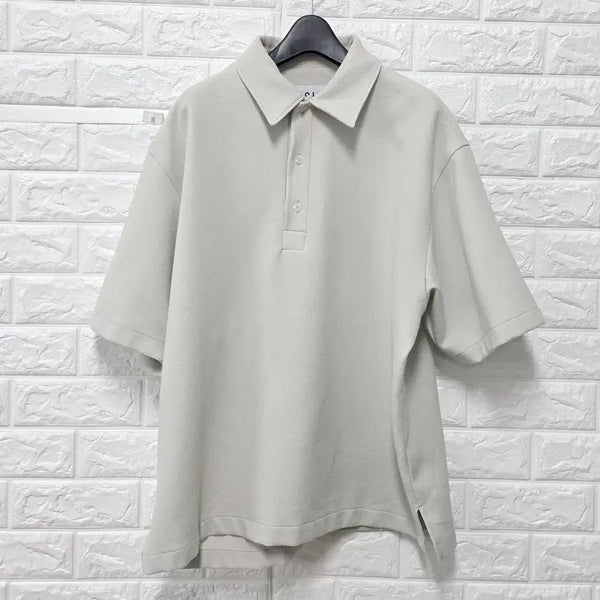 [BUNJANG] Solid Homme 22SS XL Short Sleeve Collar T-Shirt E733 / XL 22ss 솔리드옴므 반팔 카라티 E733