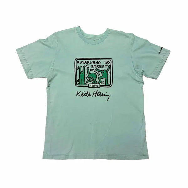 [BUNJANG] Keith Haring UT Short Sleeve T-Shirt / 키스 해링 UT 민트 반팔 티셔츠