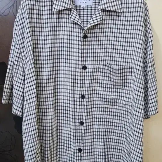 [BUNJANG] Solid Homme 24SS Checked Short Sleeve Shirt / 24ss 솔리드옴므 반팔 셔츠 50