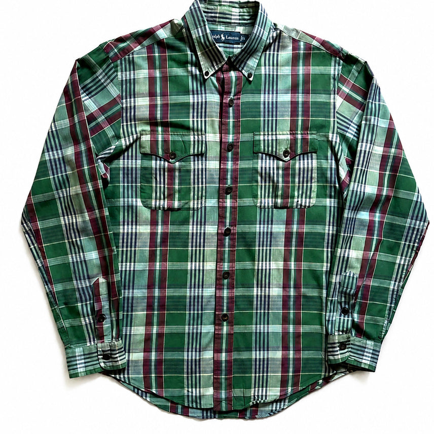 [BUNJANG] Polo Ralph Lauren Check Western Shirt L / 폴로 랄프로렌 체크 웨스턴 셔츠 L