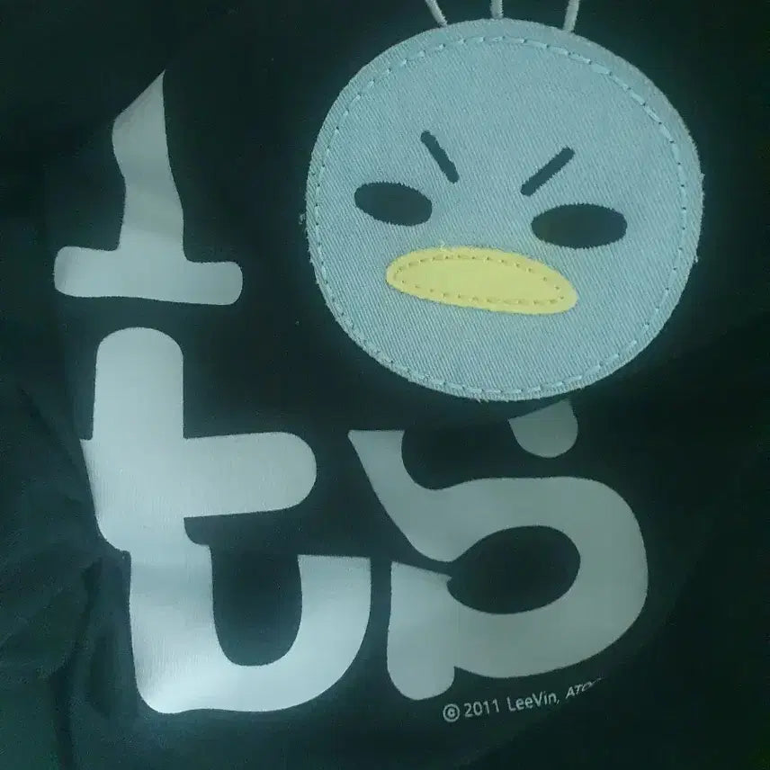[BUNJANG] Magnesium Carbonate Kkko Ringer T-Shirt Black / 탄산 마그네슘 꼬꼬 링거티셔츠 블랙 1회 착용