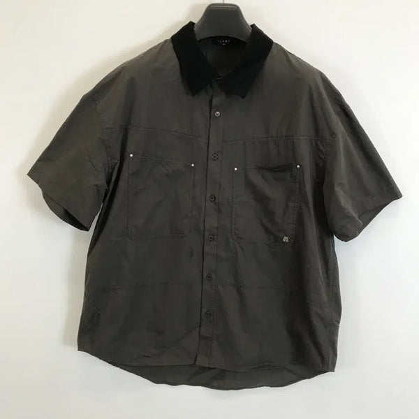 [BUNJANG] ALYSS Contrast Half Work Shirt L / 알리스 ALYSS 콘트라스트 하프워크셔츠 [L]