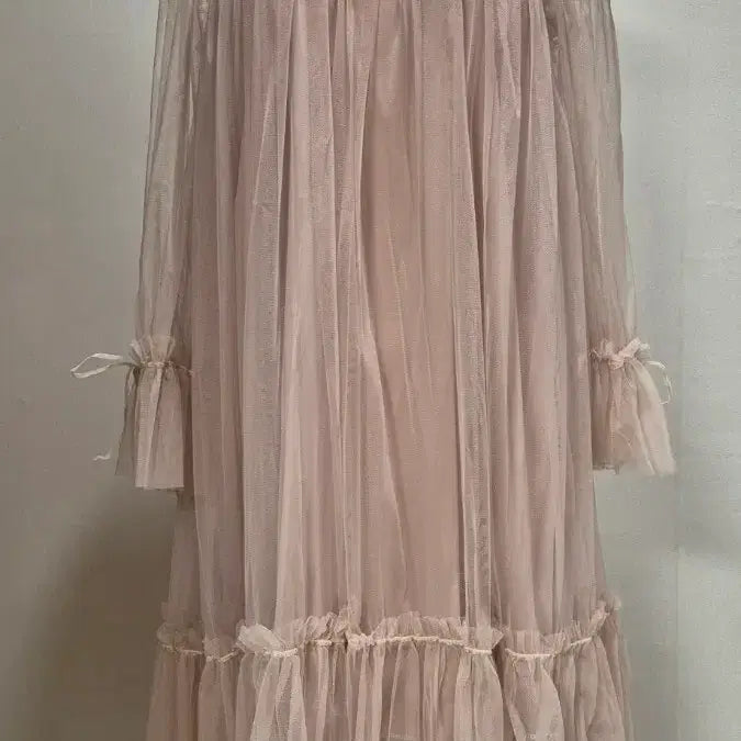 [BUNJANG] See-through Chiffon Dress / 시스루 쉬폰 원피스 55-66