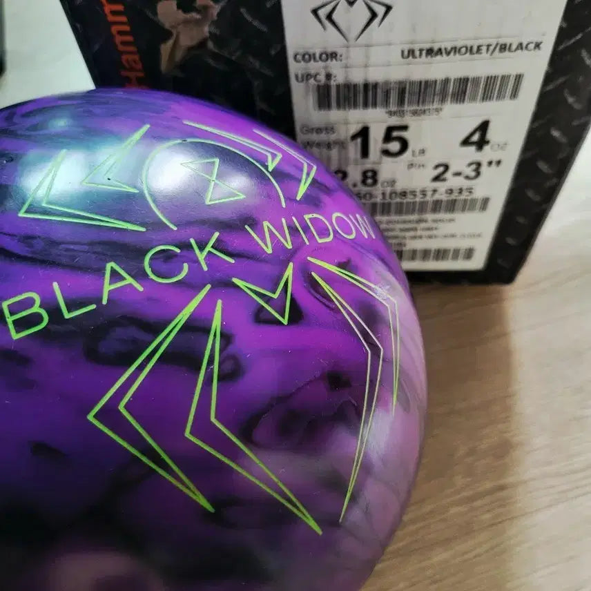 [BUNJANG] Hammer Black Widow Dynasty 15lb Bowling Ball / 햄머 블랙위도우다이너스티 15p 볼링공 판매합니다
