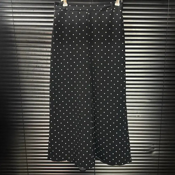 [BUNJANG] GU Polka Dot 3/4 Sleeve Wide Leg Pants / GU 지유 땡땡이 도트 7부 8부 9부 여름 얇은 와이드 팬츠 통바지