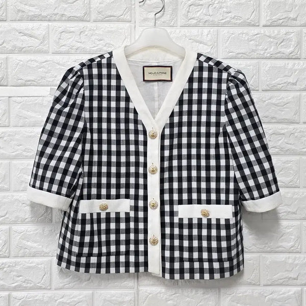 [BUNJANG] M 21ss Mojo.S.Phine Check Jacket E737 / M 21ss 모조에스핀 체크 자켓 E737