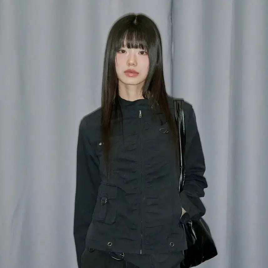 [BUNJANG] Signature Shirring Cotton Jacket / 시그니쳐 셔링 코튼 자켓 반품,환불용