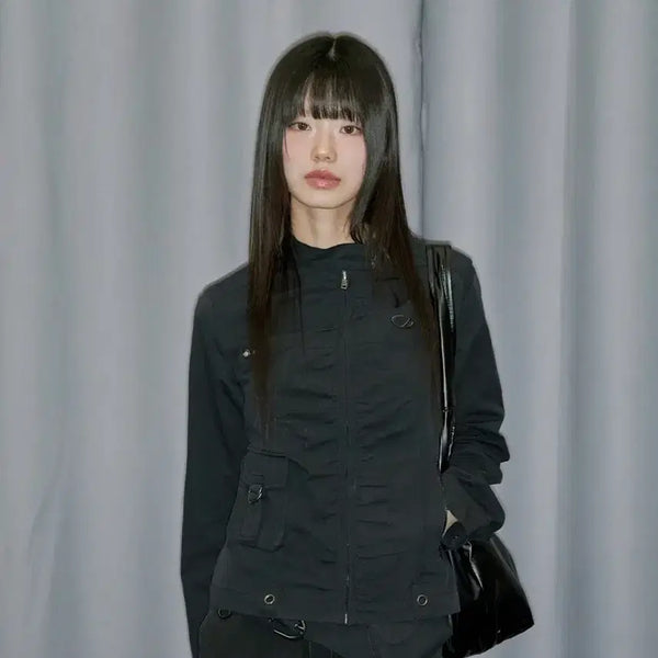 [BUNJANG] Signature Shirring Cotton Jacket / 시그니쳐 셔링 코튼 자켓 반품,환불용