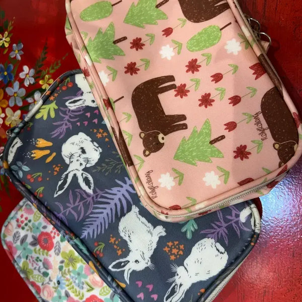 [BUNJANG] Cute Animal Pattern Pouch Set / 귀여운 동물 패턴 파우치 3종 새상품 방수