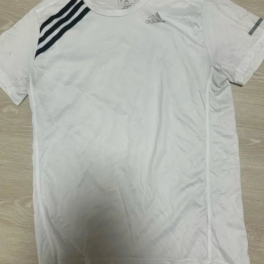 [BUNJANG] Adidas White Short Sleeve T-Shirt / 아디다스 흰색 반팔
