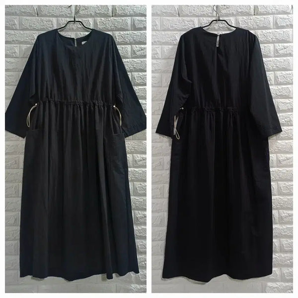 [BUNJANG] DO WELL Pocket Wrinkled Maxi Dress / 빅사이즈 DO WELL 포켓바스락원피스