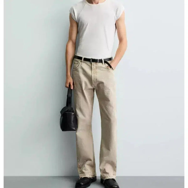 [BUNJANG] Zara Splash Effect Flare Fit Denim Jeans 28 / 자라 스플래시 이펙트 플레어핏 데님 진 28