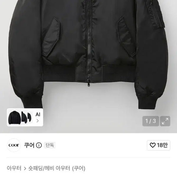 [BUNJANG] Coar Stand Collar Neck Puffer S / 쿠어 스탠드카라 넥 푸퍼 S