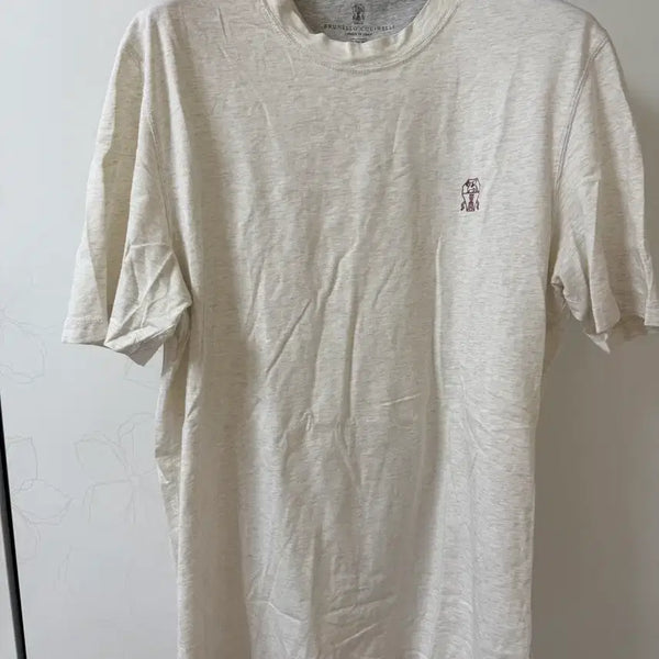 [BUNJANG] Brunello Cucinelli Embroidered T-Shirt / 브루넬로쿠치넬리 자수 티셔츠