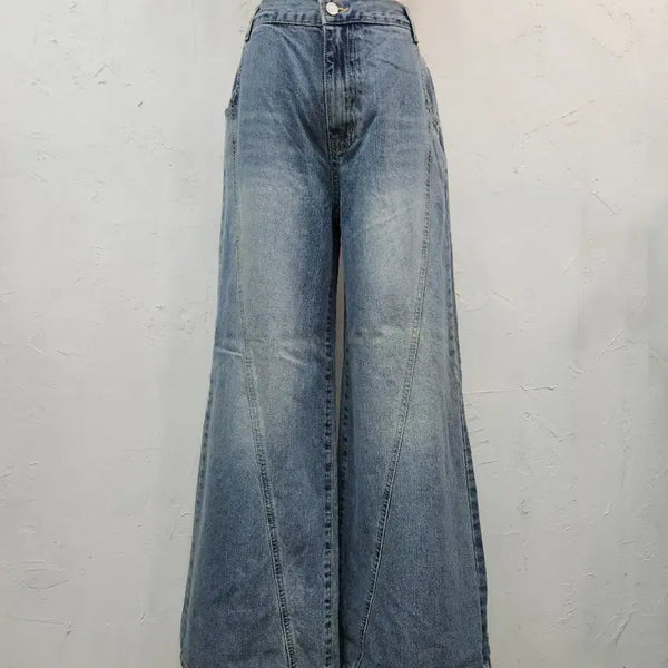 [BUNJANG] Wide Leg Long Denim Jeans / 청바지 와이드 롱팬츠 데님