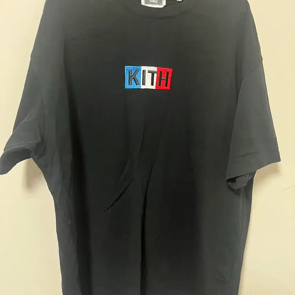 [BUNJANG] Kith French Flag Box Logo T-Shirt / KITH 프랑스국기 박스로고 반팔