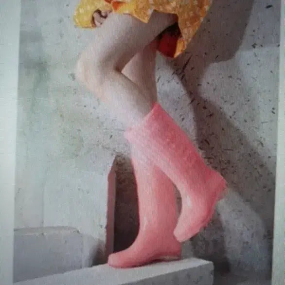 [BUNJANG] Pink Rain Boots Size 36 (Fits 230-235) / (새제품) 핑크 레인부츠 36 사이즈 235