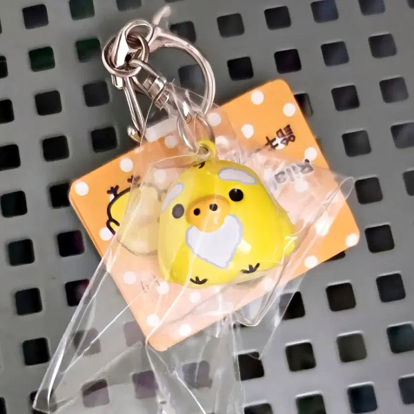 [BUNJANG] Kiiroitori Strap Keychain / 신선 키이로이토리 키링, 키이로이토리 스트랩, 수염 키이로이토리,리락쿠마